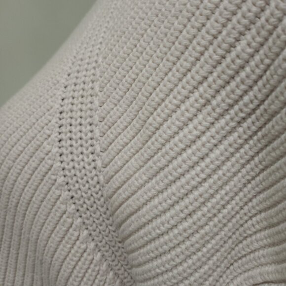 LOFT CREAM KNIT WITH FLARED SHORT SLEEVE SWEATER WOMEN SIZE XL - Picture 10 of 10